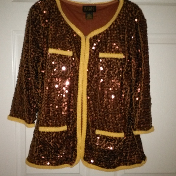 Global Chic Sequin Jacket - Picture 2 of 5